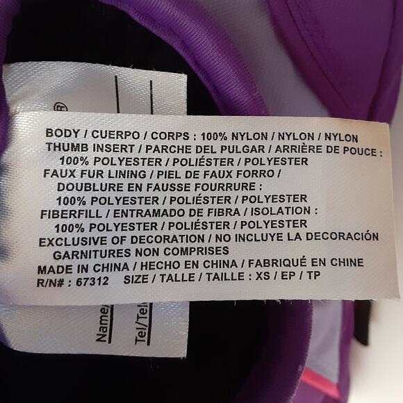 Head Sports Girls XS Mittens Winter Ski Snow Gear Purple Slip Resistant Sport - Picture 9 of 9